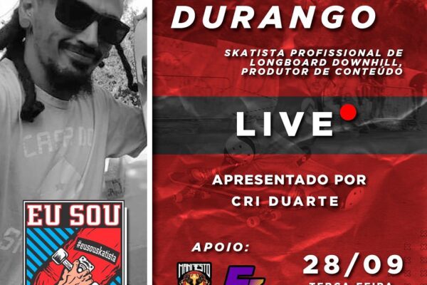 Live Marcos Durango no Canal Eu Sou Skatista